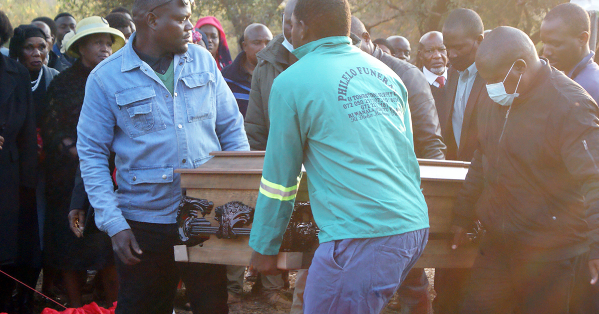 'We must unite and fight the scourge of GBV,' mourners told