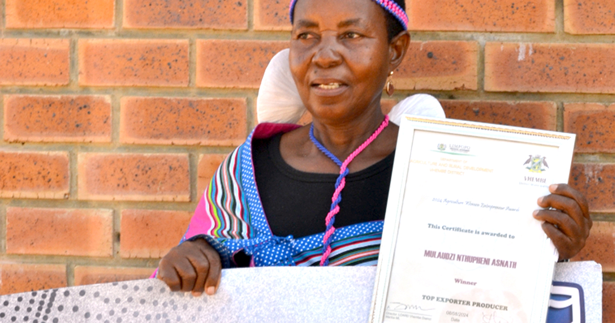Nwanedi farmer wins Top Export prize at 2024 Female Farmer contest
