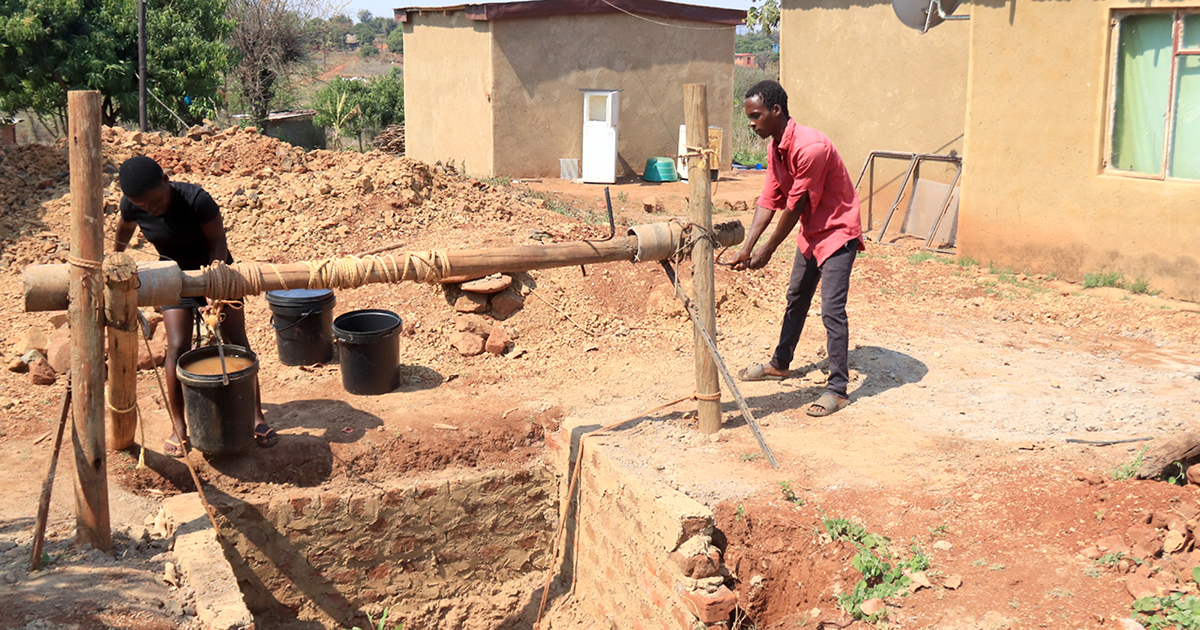 Man digs well to try and secure water for community