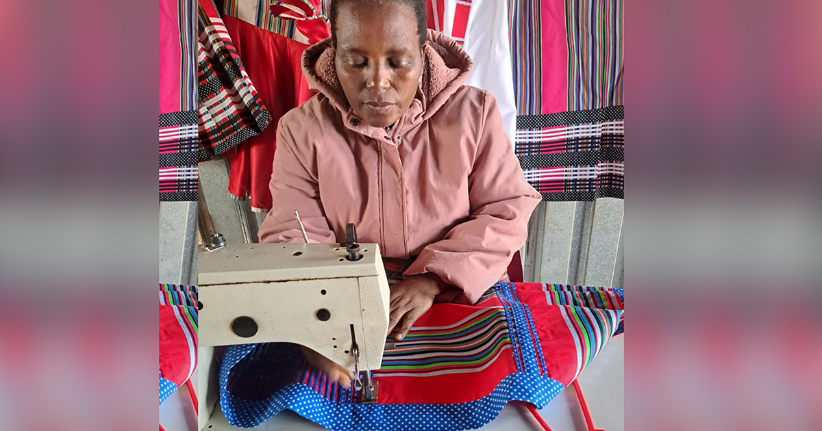 Ramuthelo supports her family with her dresses