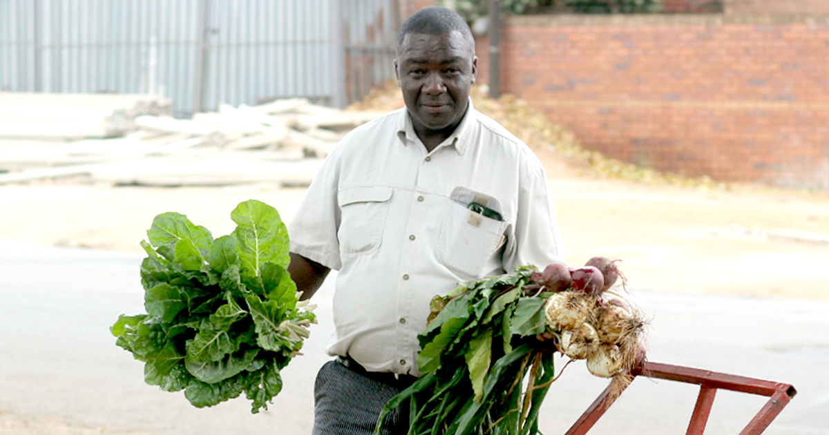 Street vendor Dimakatso thrives by selling fresh fruit and veggies