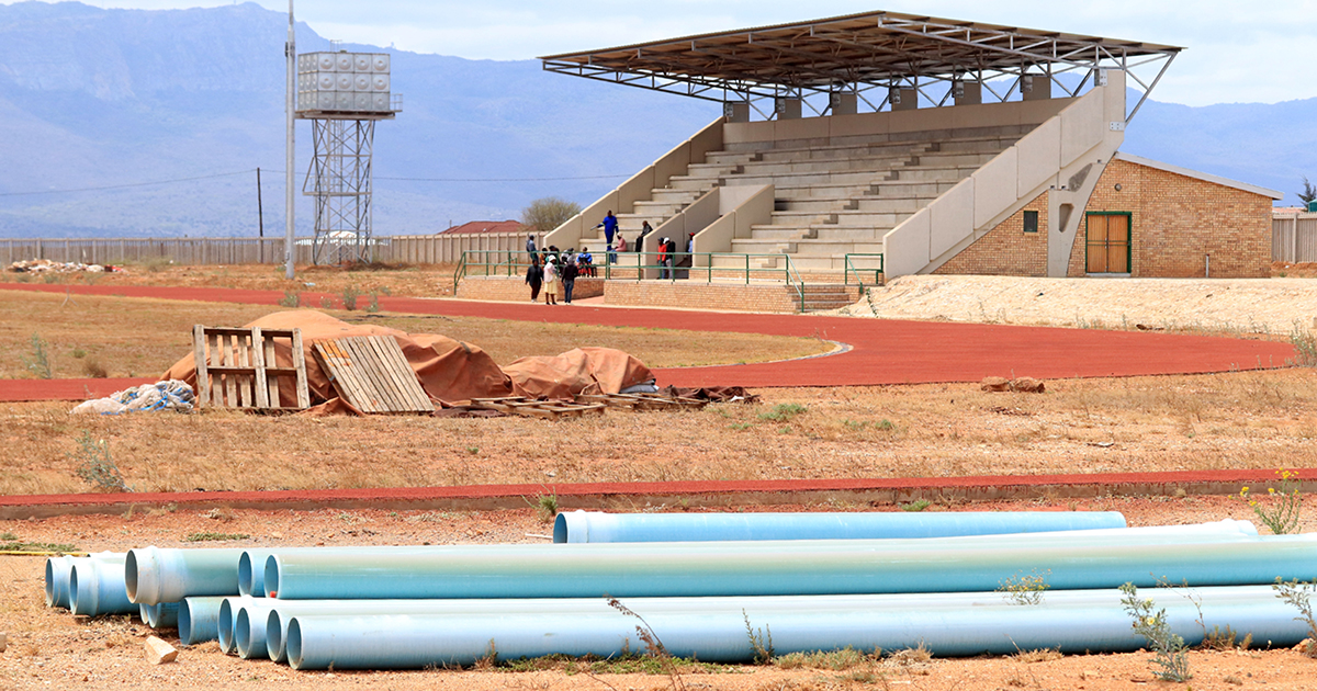 Vhuilafuri Stadium still not finished and may not get grass