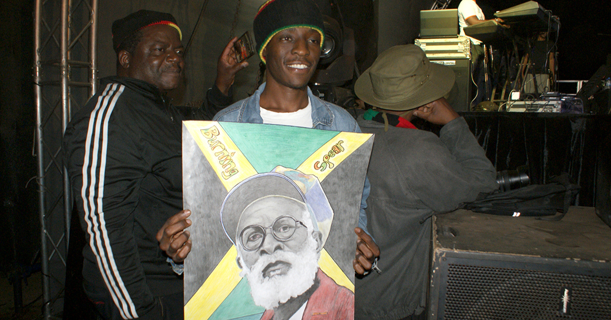 Burning Spear takes home portrait by local artists