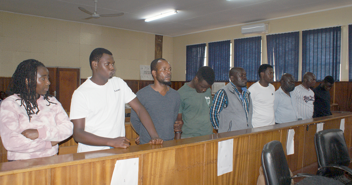 Eight in court over Matangari arson attack