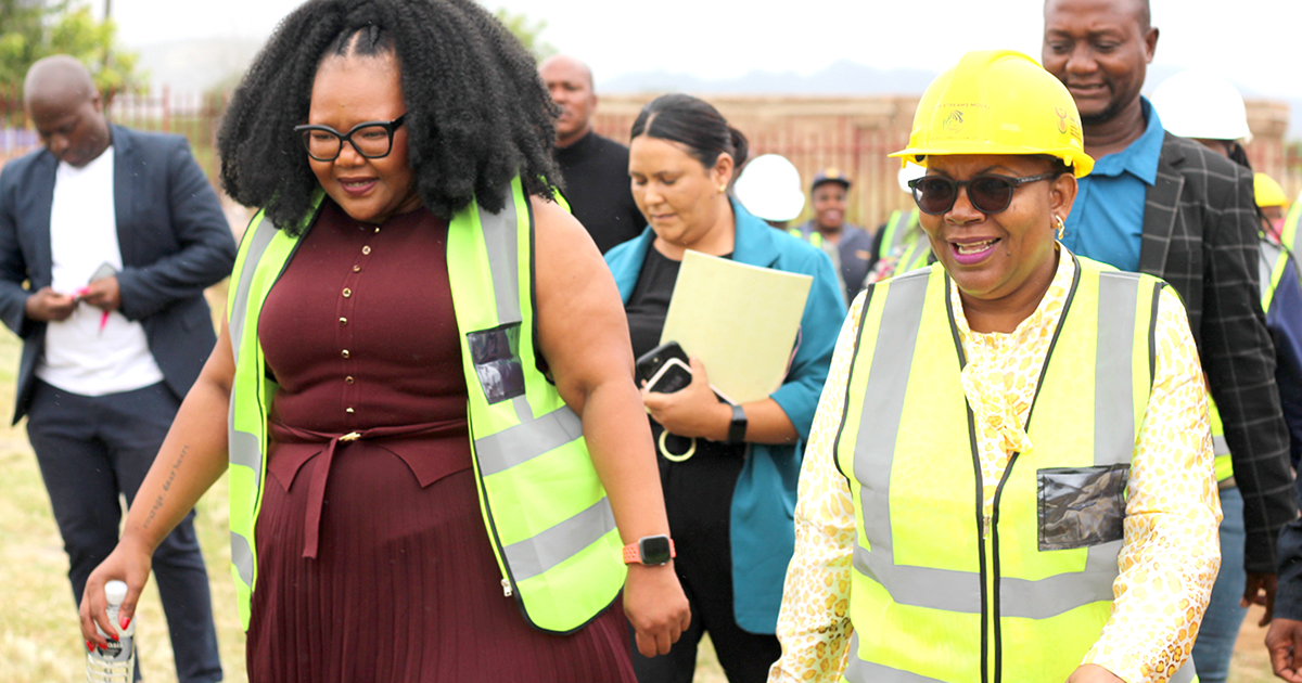Minister Gwarube hands over new toilets to three primary schools