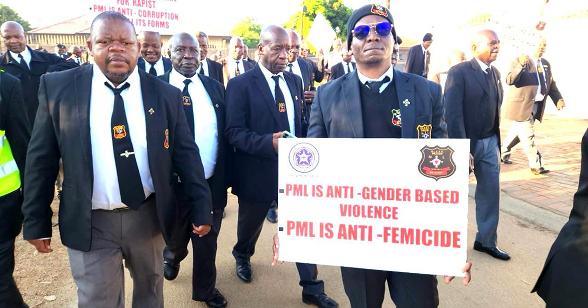 Church's men march against GBV and crime