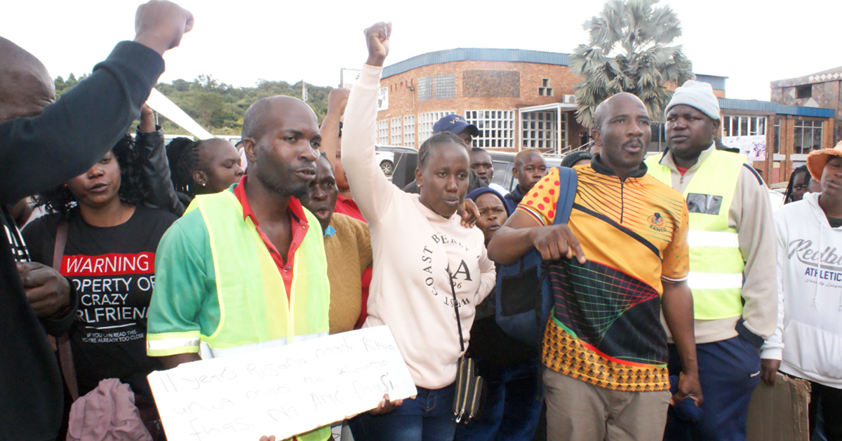 Angry Bunzhe residents march to Thulamela Municipality