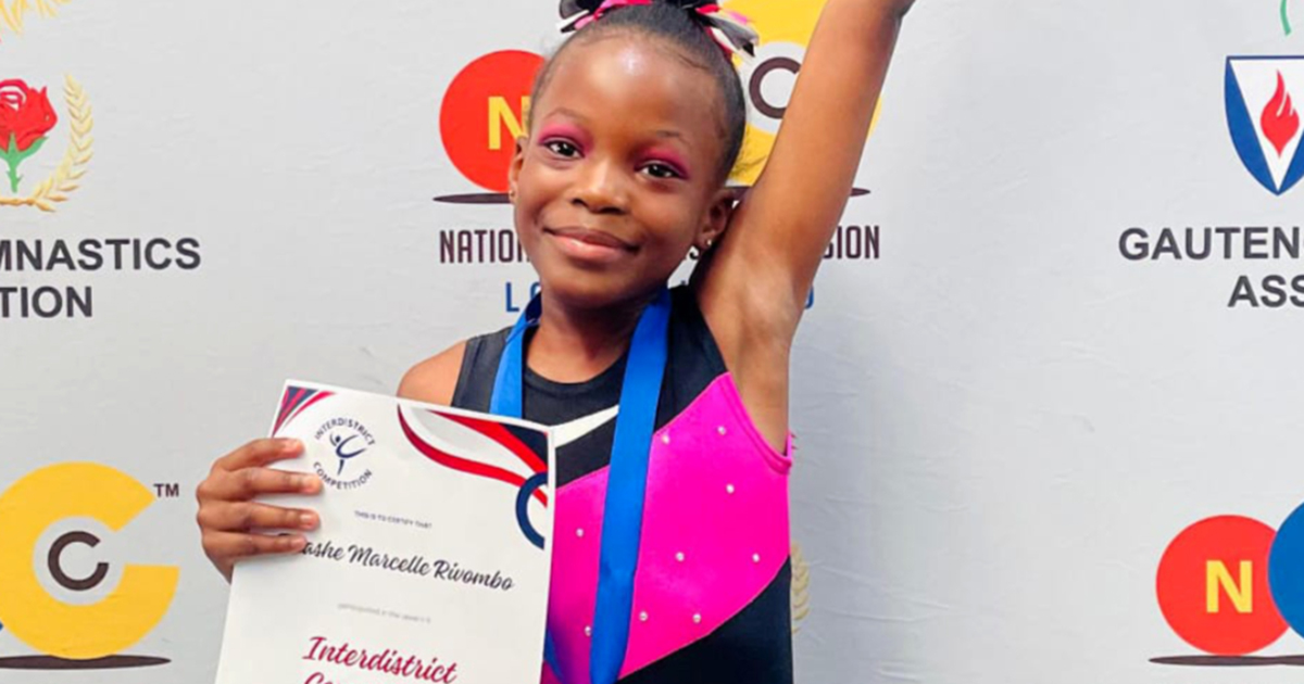 Tinashe (5) dreams of being a top gymnast