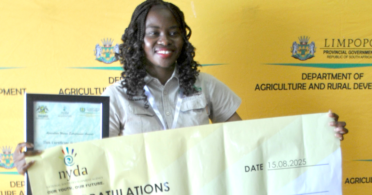 Young female farmer  inspires others to create jobs and fight poverty