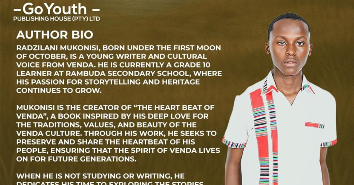 Young author celebrates Venda  heritage in 'The Heartbeat of Venda'