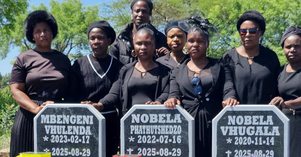Three siblings who died in house fire buried