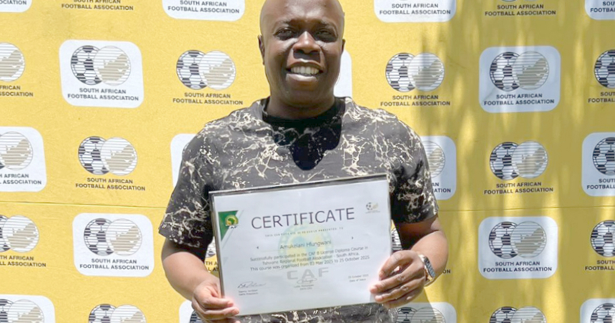 Casric Stars’ “Jay Jay” Hlongwane is now also a CAF B-licensed coach