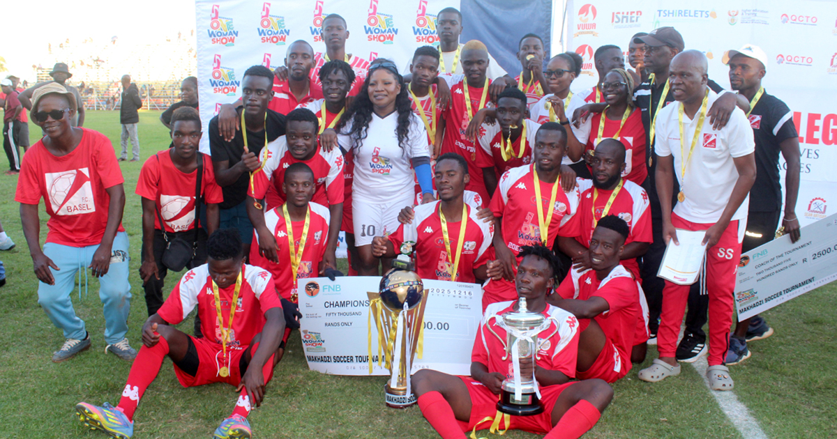 Basel FC lift the Makhadzi trophy