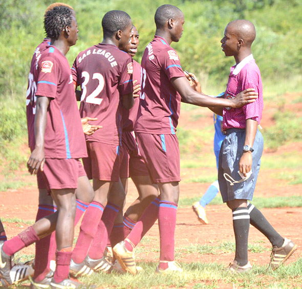 Team assault referee during match