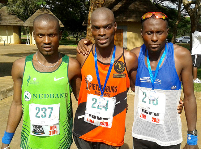 Phuthi Mohale on top in Mountain Race