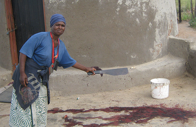 Lovers brutally chopped to death