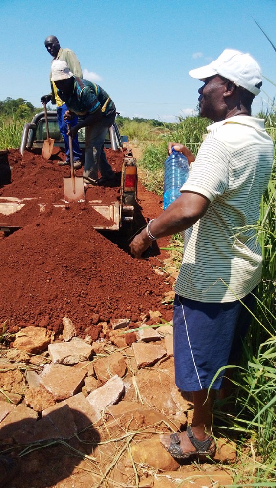 Temporary bridge for village
