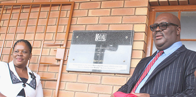 Coal of Africa invests in local school