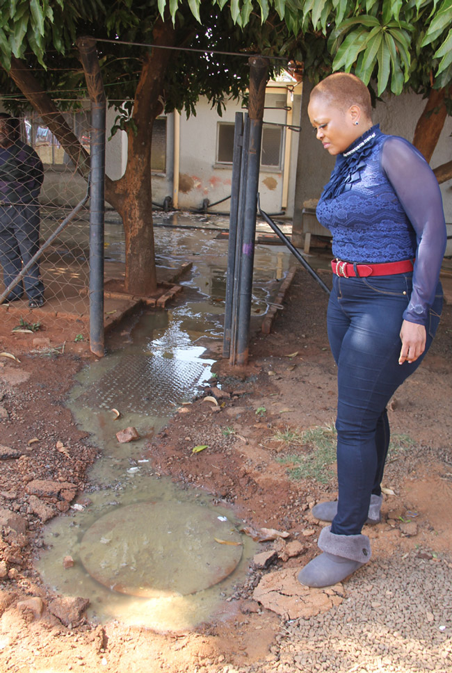 River of sewage unbearable for family