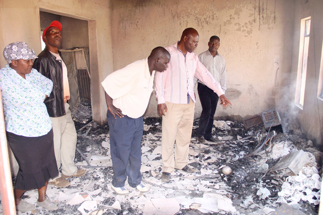 House of community leader set alight