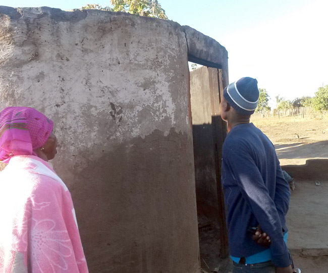 Pensioner killed in burning hut
