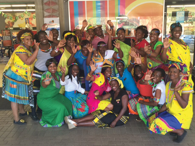 Communities in colourful traditional attire for Heritage Day 2015