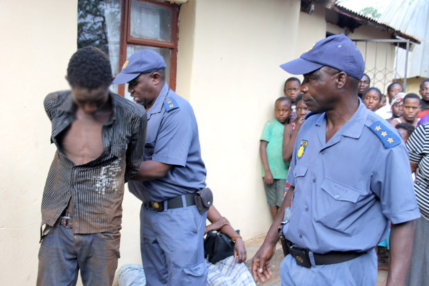 Alleged rape suspect gets beating of his life