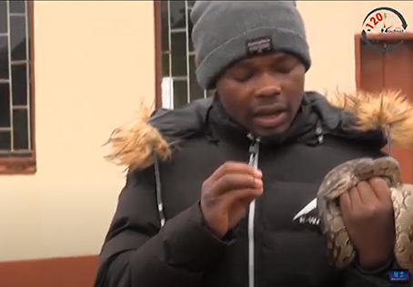 Denzel wants to teach people about snakes