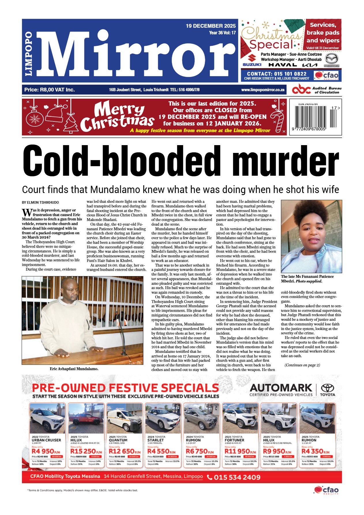 Limpopo Mirror 19 Dec 2025