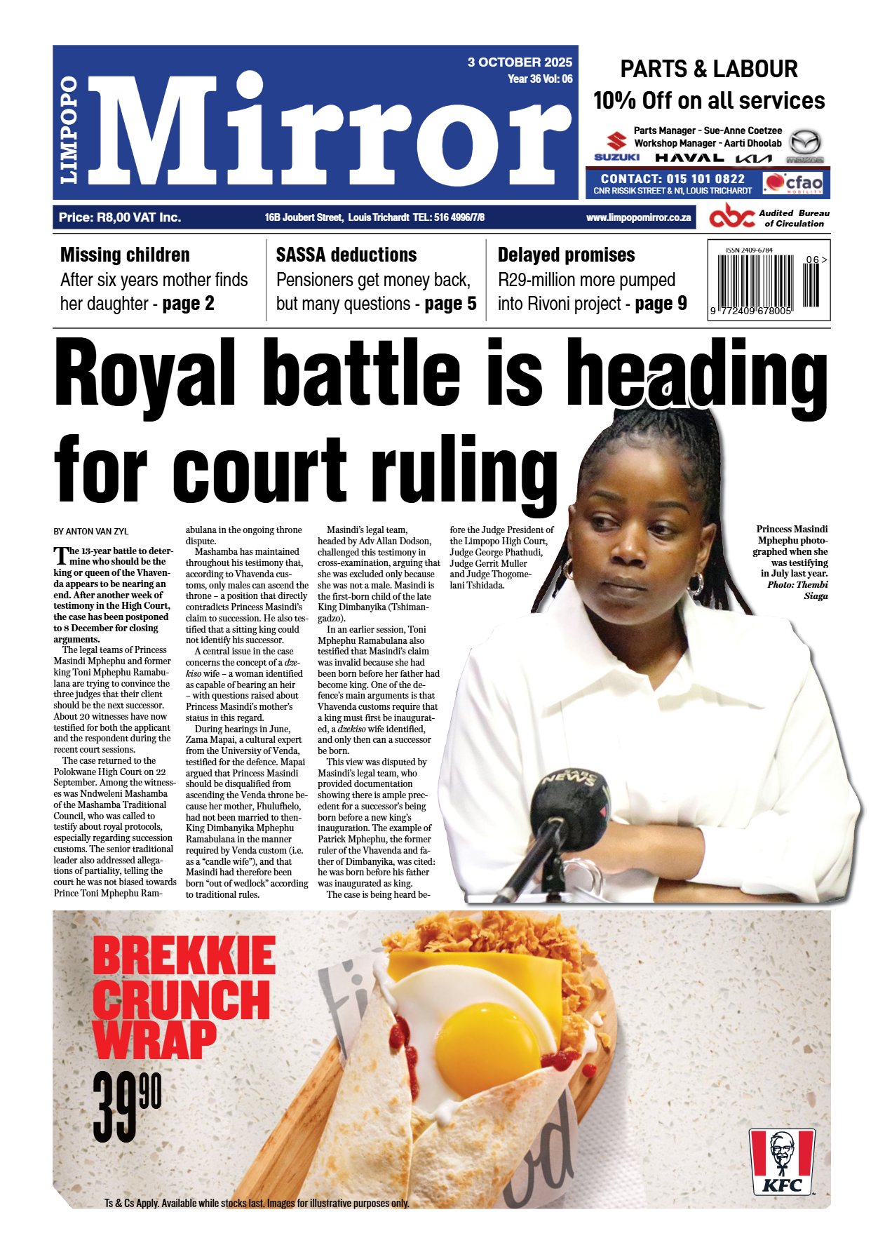 Limpopo Mirror 3 Oct 2025