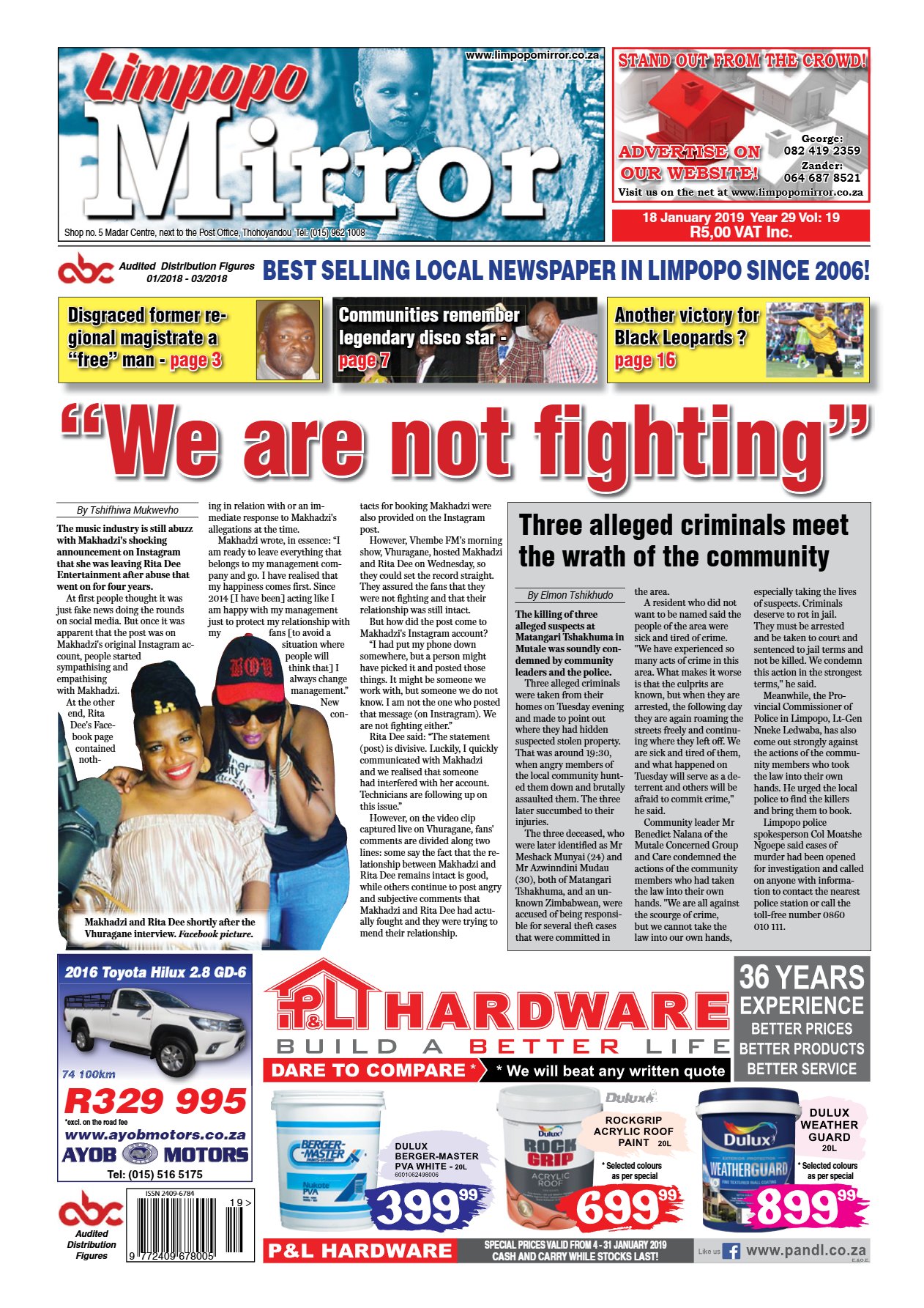 Limpoop Mirror 18 Jan 2019
