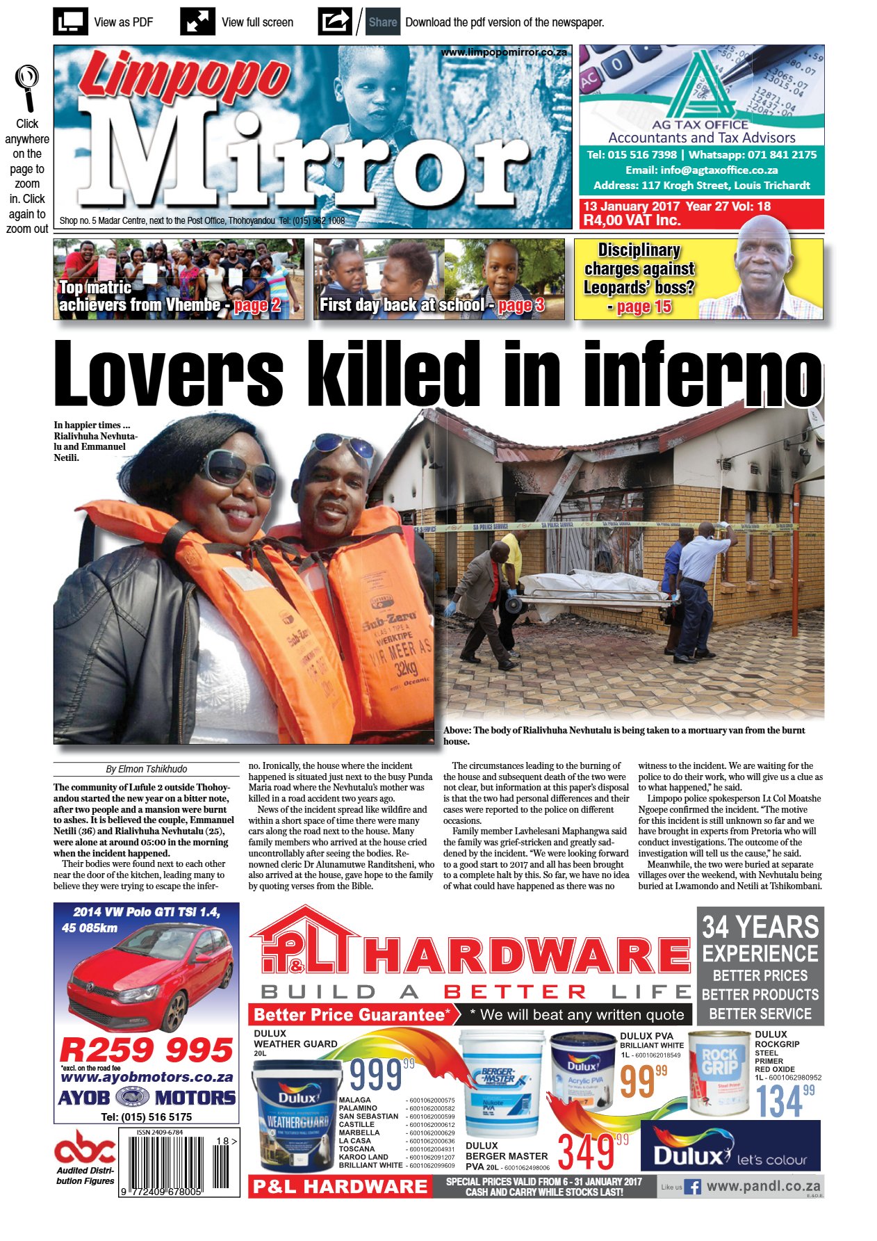 Limpopo Mirror 13 Jan 2017