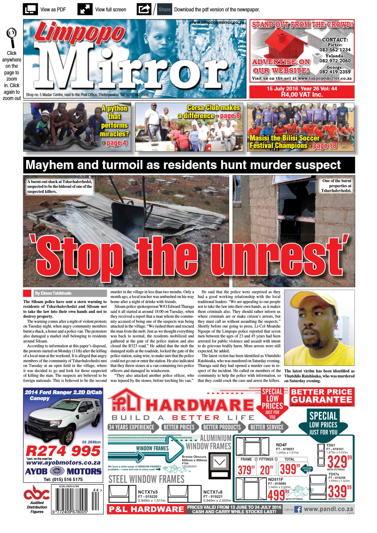 Limpopo Mirror 15 July 2016