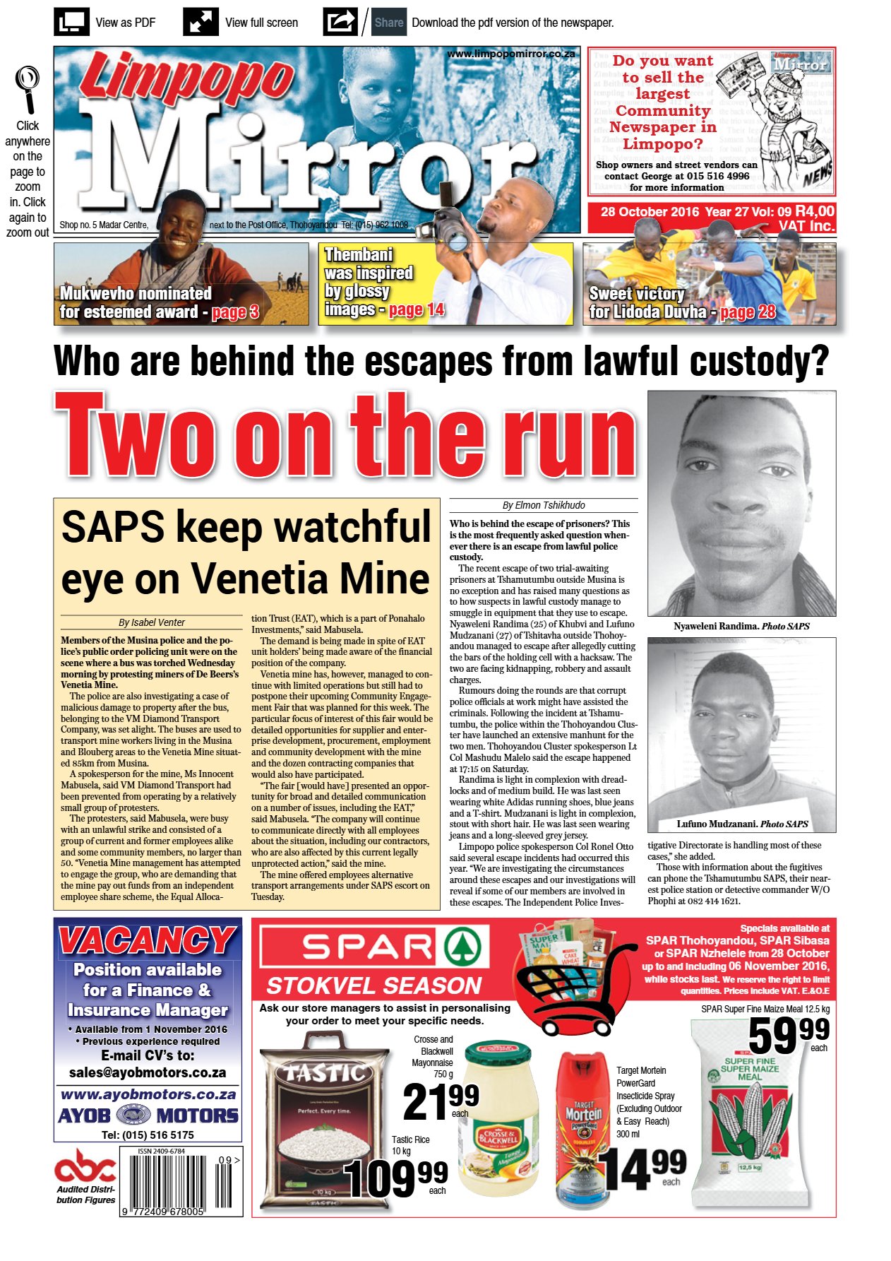 Limpopo Mirror 28 Oct 2016