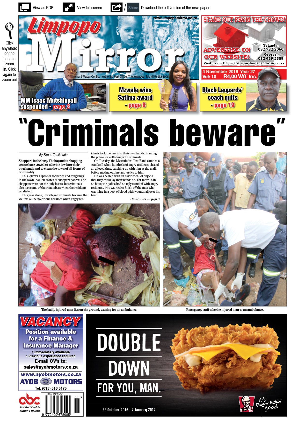 Limpopo Mirror 4 Nov 2016