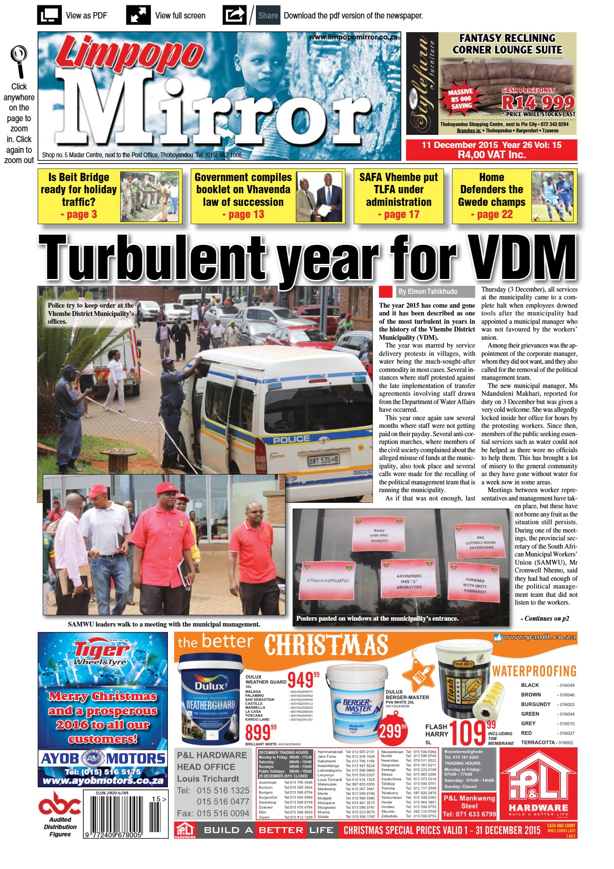 Limpopo Mirror 11 Dec 2015