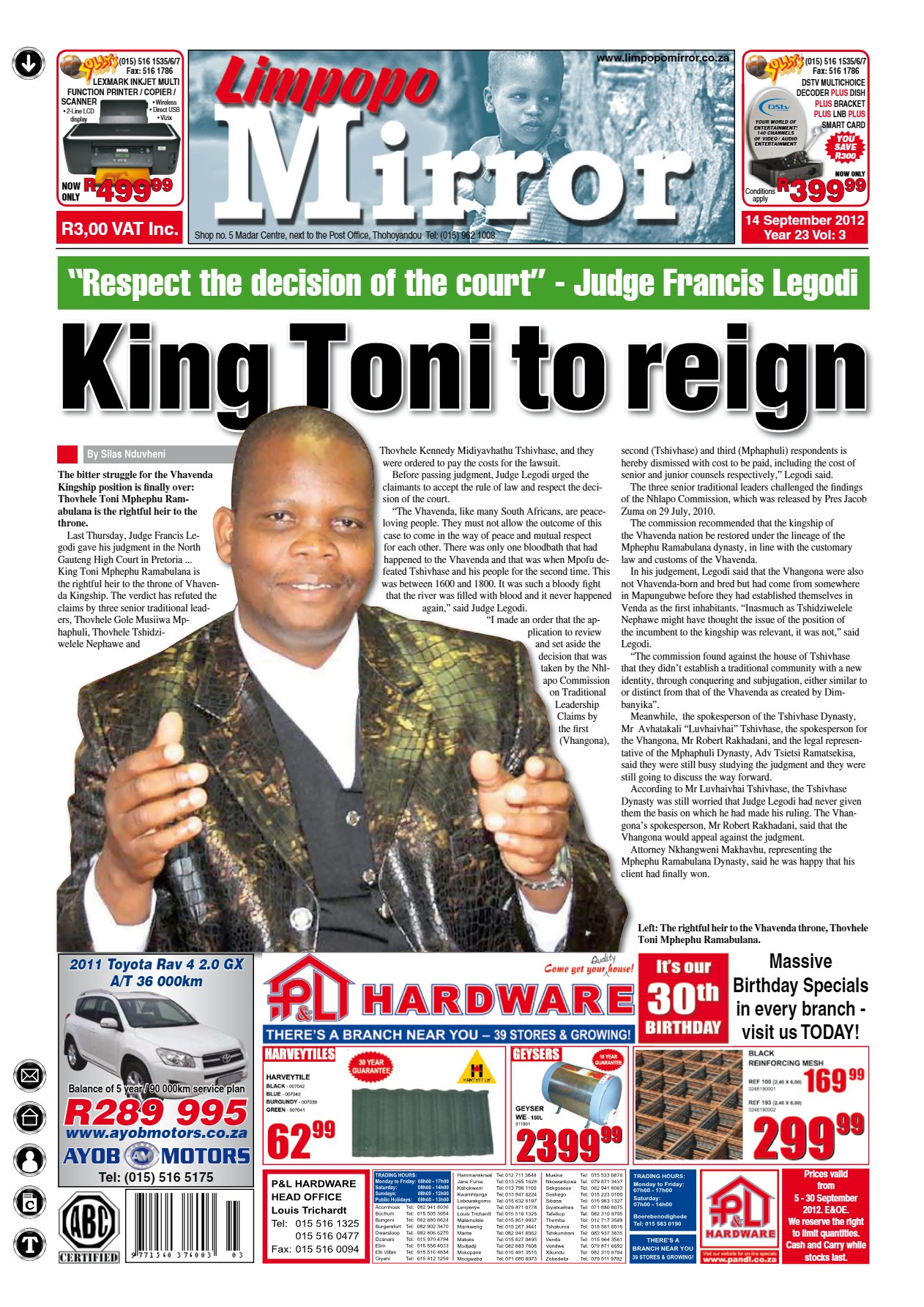 Limpopo Mirror 14 Sept 2012
