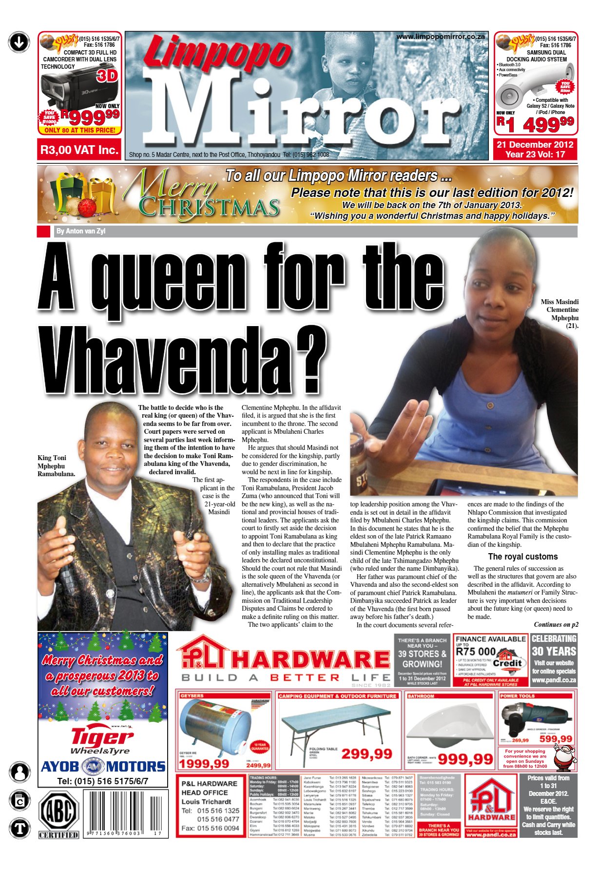 Limpopo Mirror 21 Dec 2012
