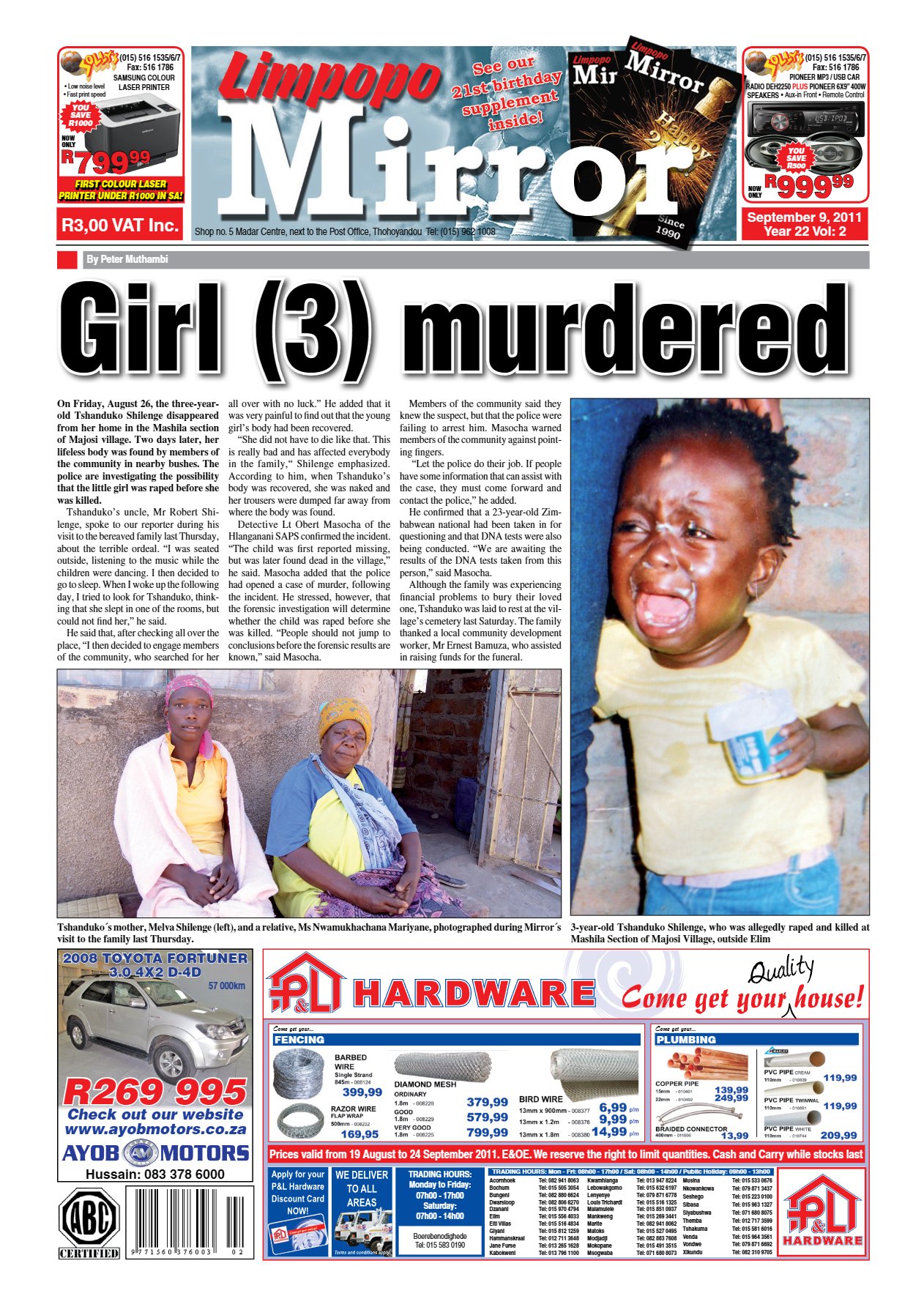 Limpopo Mirror 9 Sept 2011