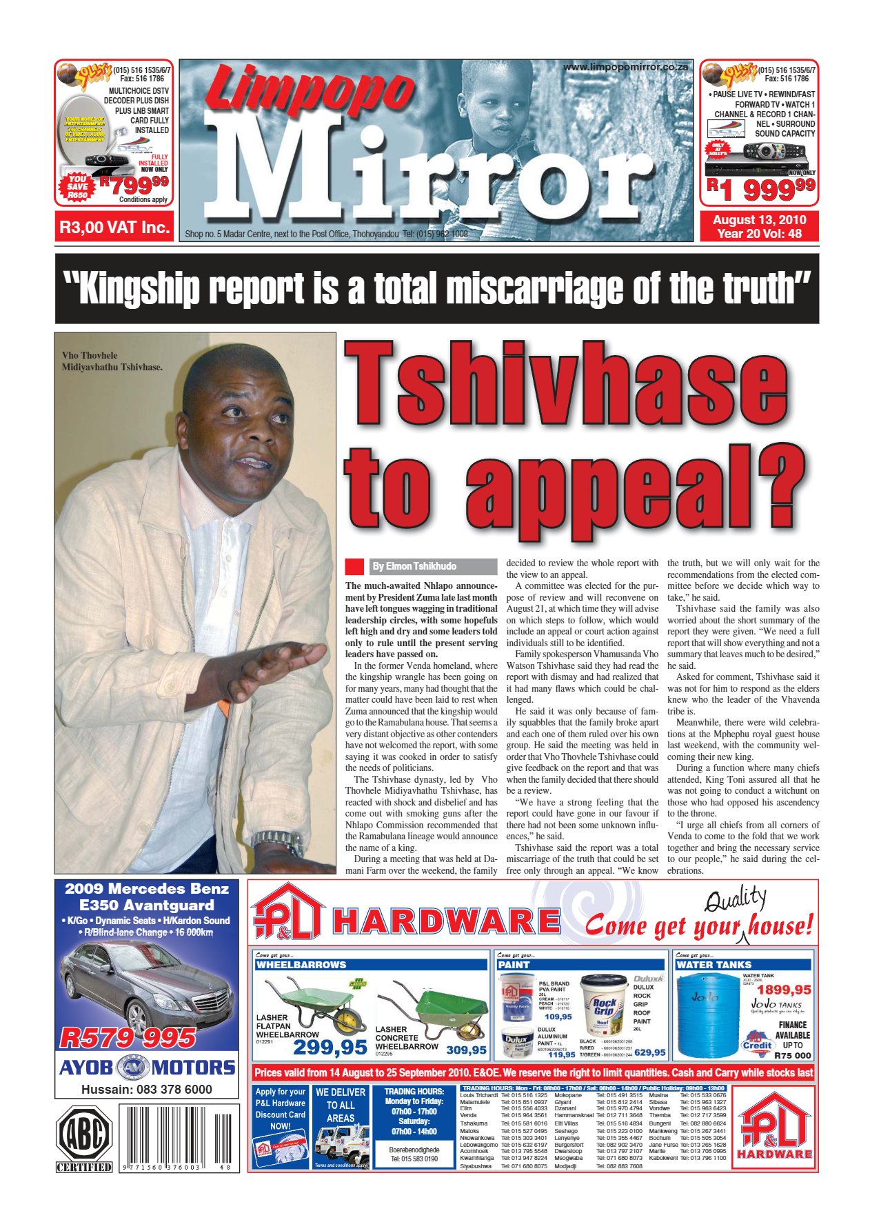 Limpopo Mirror 13 Aug 2010