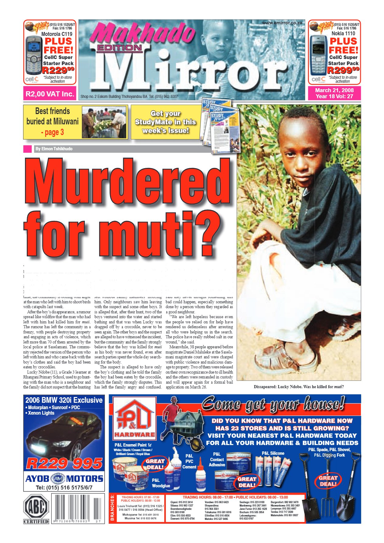 Limpopo Mirror 21 March 2008