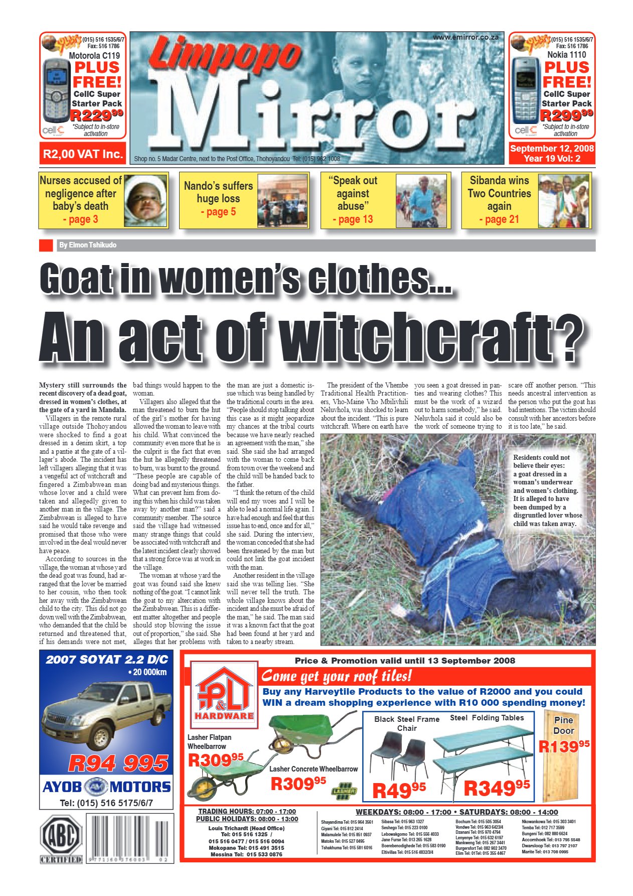 Limpopo Mirror 12 Sept 2008