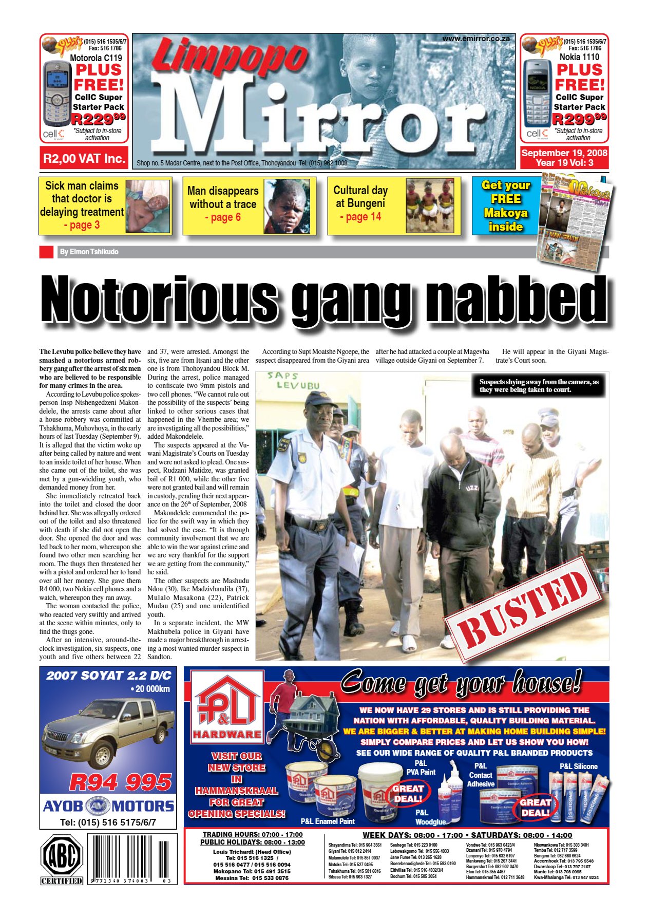 Limpopo Mirror 19 Sept 2008