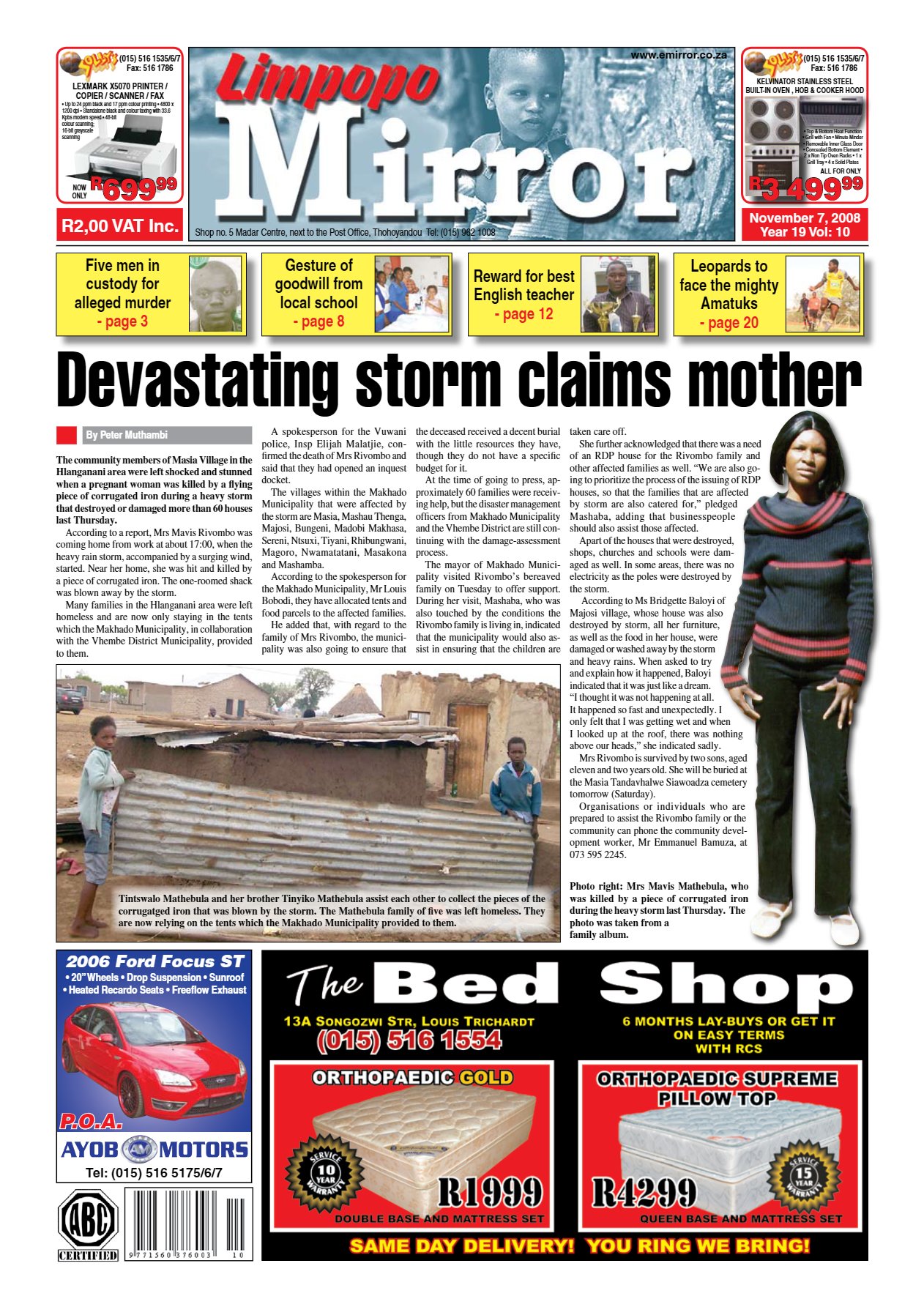 Limpopo Mirror 7 Nov 2008