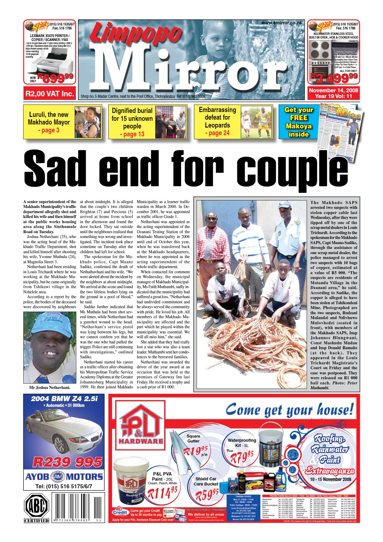 Limpopo Mirror 14 Nov 2008