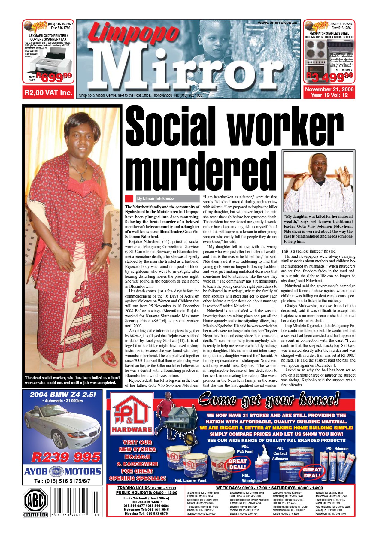 Limpopo Mirror 21 Nov 2008
