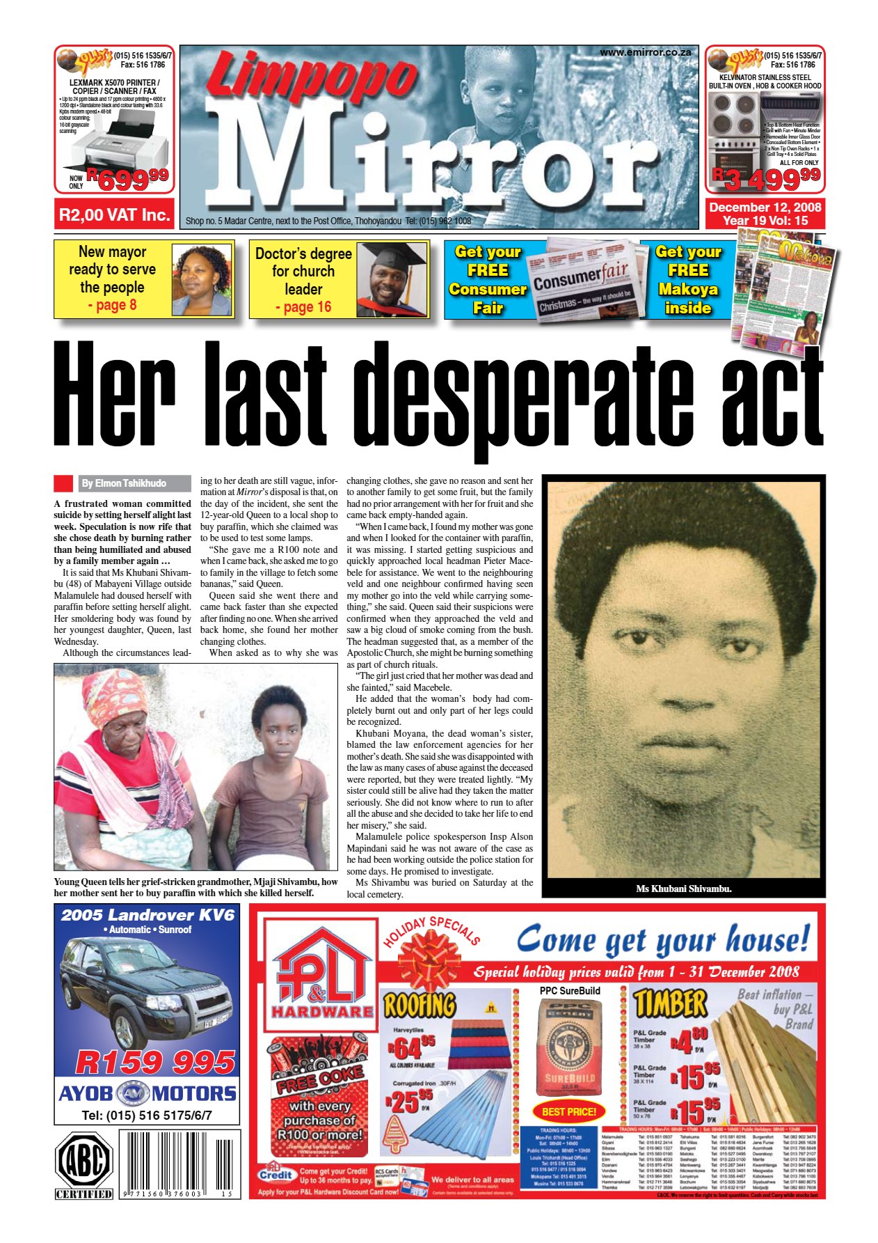 Limpopo Mirror 12 Dec 2008