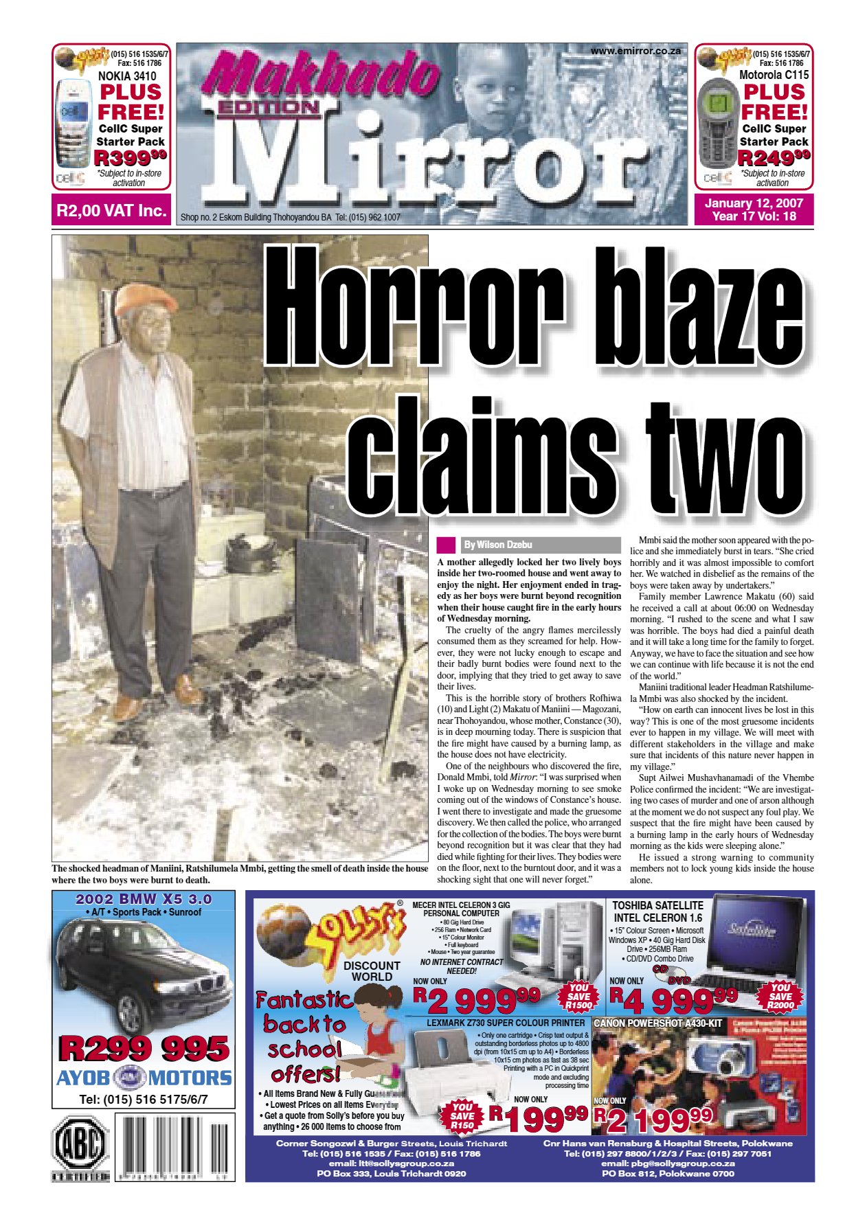 Limpopo Mirror 12 Jan 2007