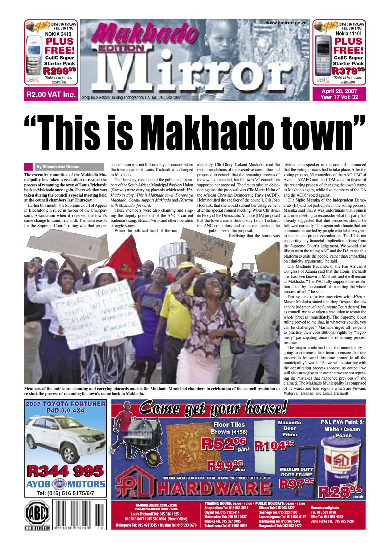 Limpopo Mirror 20 April 2007