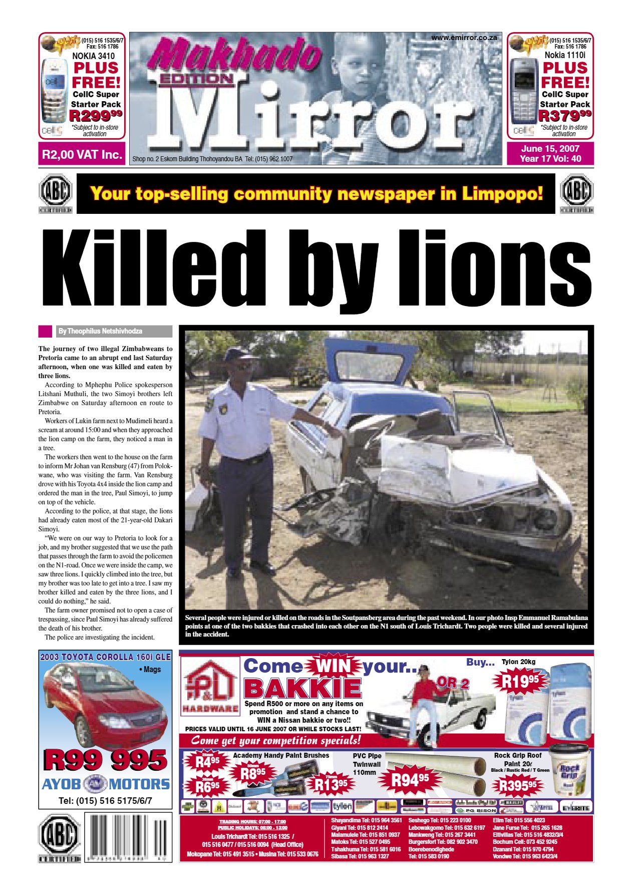 Limpopo Mirror 15 June 2007